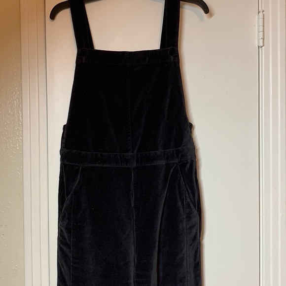 FRAME Wide Leg Brown Cotton Velour Overalls, S - Picture 1 of 8